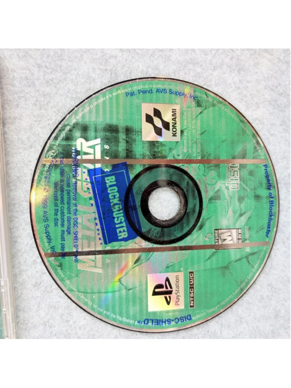 Metal Gear Solid VR Missions PS1 PlayStation 1 Black Label Konami No Manual